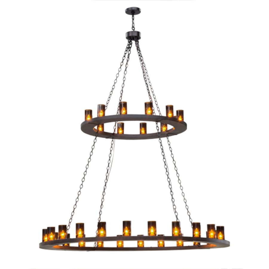 Meyda Tiffany Loxley 36 Light 72" Wide Ring Chandelier