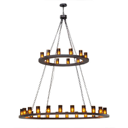 Meyda Tiffany Loxley 36 Light 72" Wide Ring Chandelier