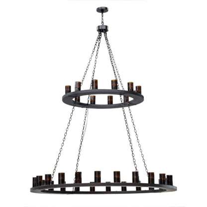 Meyda Tiffany Loxley 36 Light 72" Wide Ring Chandelier