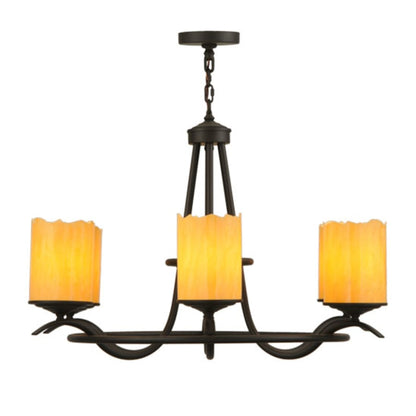 Meyda Tiffany Octavia 6 Light 39" Wide Pillar Candle Ring Chandelier