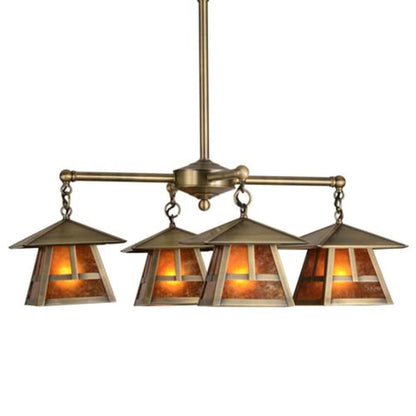 Meyda Tiffany Stillwater T Mission 4 Light 30" Wide Chandelier