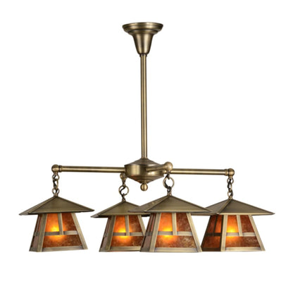 Meyda Tiffany Stillwater T Mission 4 Light 30" Wide Chandelier