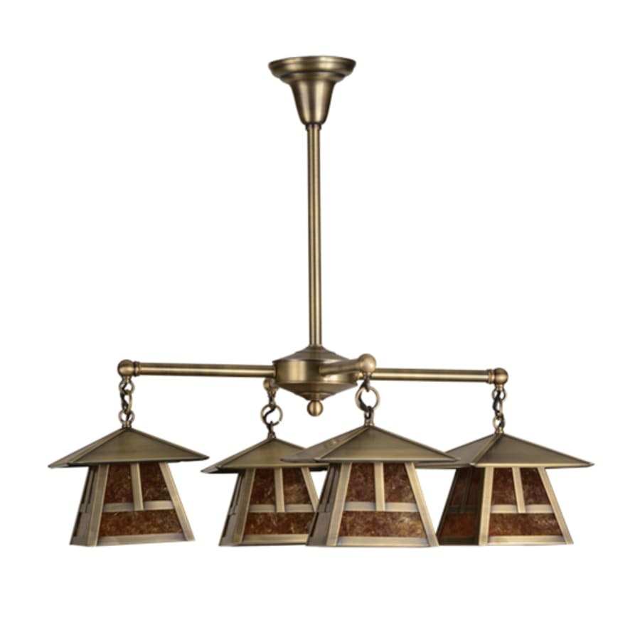 Meyda Tiffany Stillwater T Mission 4 Light 30" Wide Chandelier