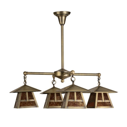Meyda Tiffany Stillwater T Mission 4 Light 30" Wide Chandelier