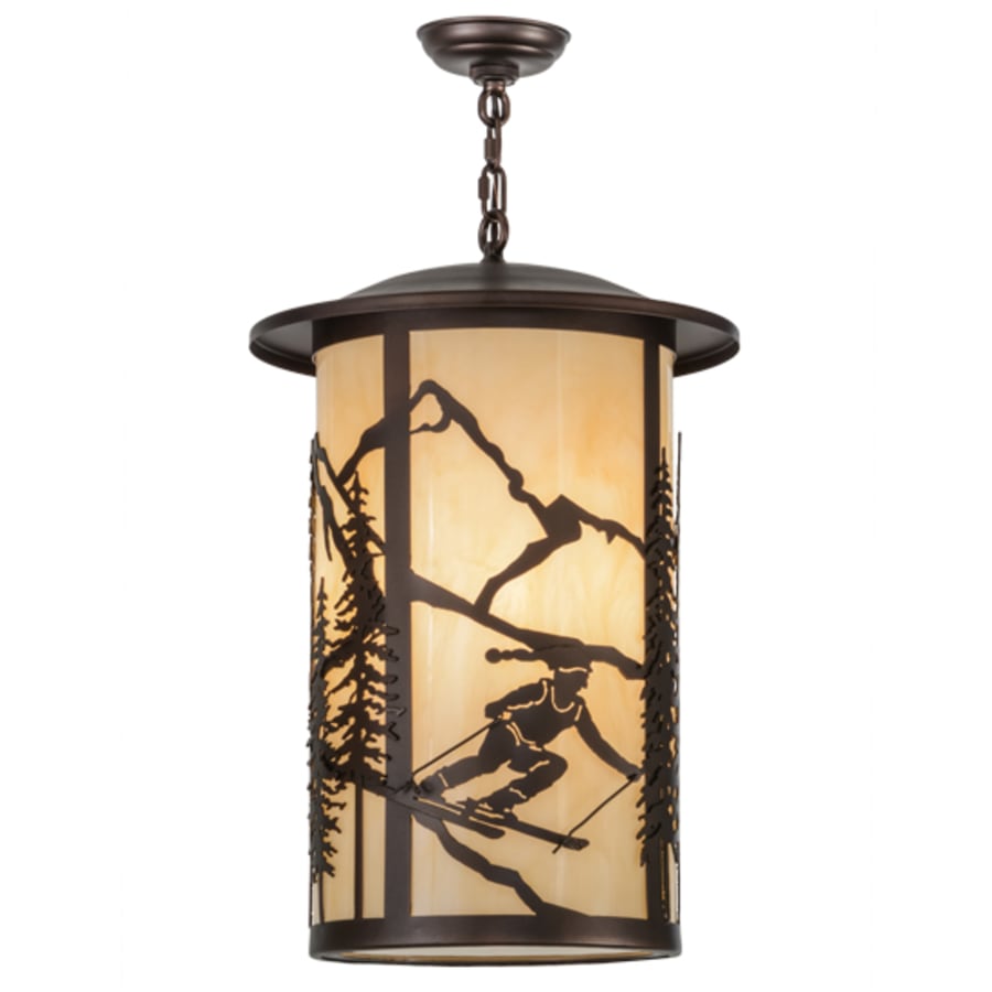 Meyda Tiffany Fulton Skier 3 Light 16" Wide Pendant