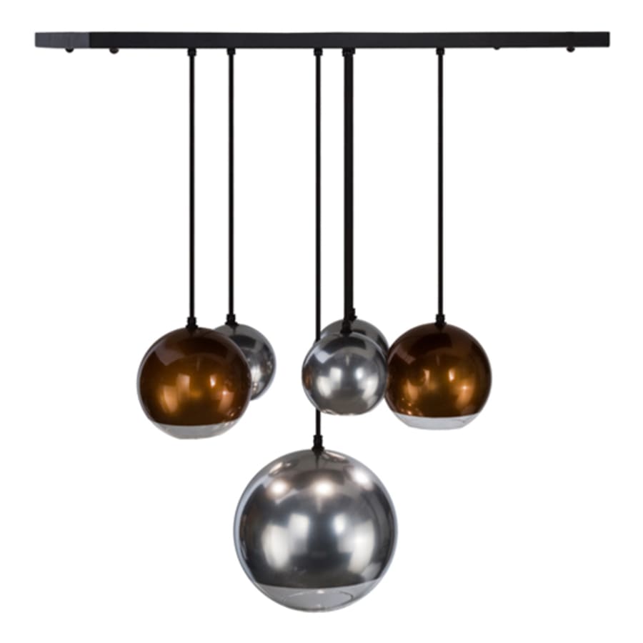 Meyda Tiffany Metalica 6 Light 18" Wide Abstract Multi Light Pendant