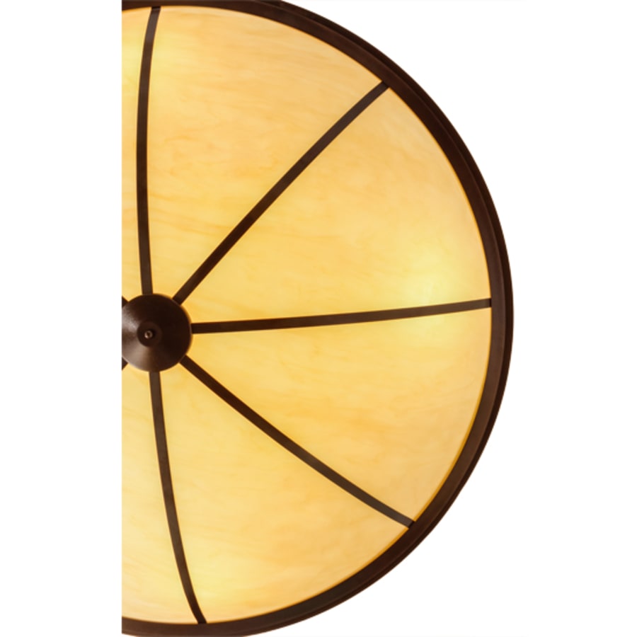 Meyda Tiffany Commerce 8 Light 72" Wide Semi-Flush Bowl Ceiling Fixture - Copper Vein Finish