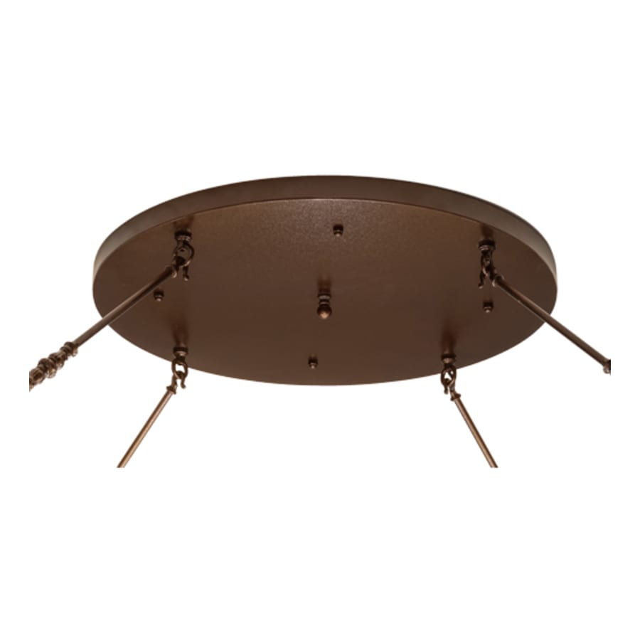 Meyda Tiffany Commerce 8 Light 72" Wide Semi-Flush Bowl Ceiling Fixture - Copper Vein Finish