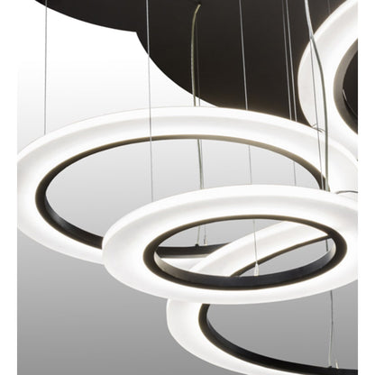 Meyda Tiffany Anillo 84" Wide Abstract Multi Light Pendant