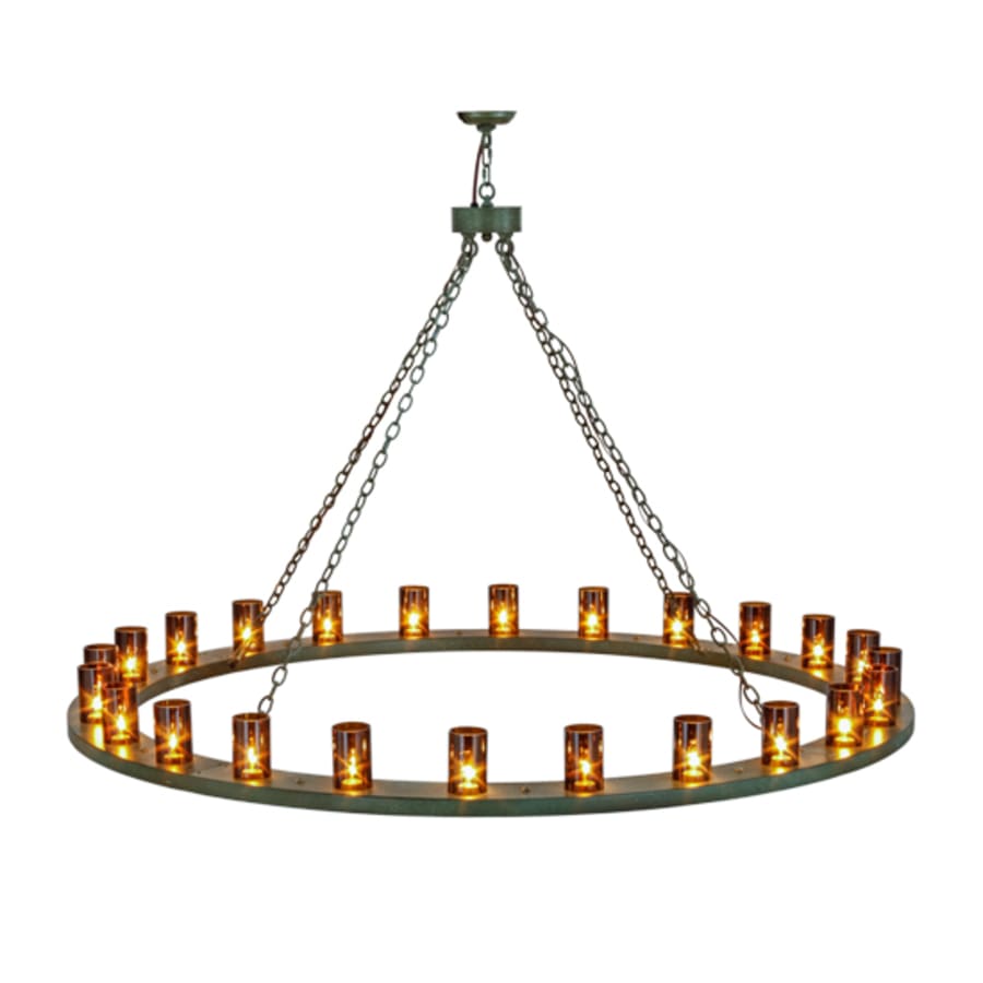 Meyda Tiffany Loxley 24 Light 72" Wide Ring Chandelier
