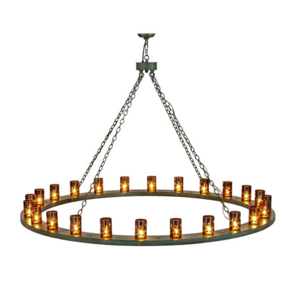 Meyda Tiffany Loxley 24 Light 72" Wide Ring Chandelier