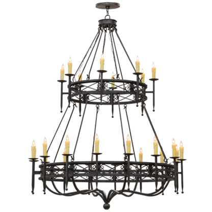 Meyda Tiffany Gina 24 Light 70" Wide Taper Candle Style Chandelier