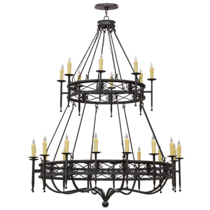 Meyda Tiffany Gina 24 Light 70" Wide Taper Candle Style Chandelier
