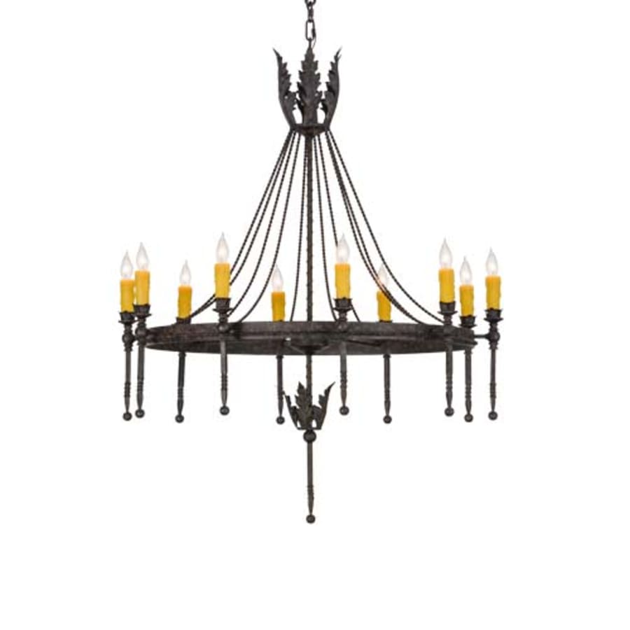 Meyda Tiffany Amaury 10 Light 36" Wide Taper Candle Style Chandelier