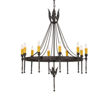 Meyda Tiffany Amaury 10 Light 36" Wide Taper Candle Style Chandelier