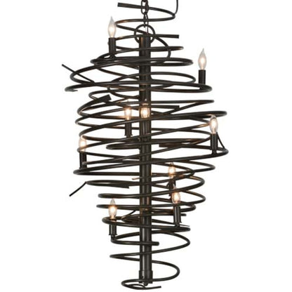 Meyda Tiffany Cyclone 9 Light 21" Wide Taper Candle Style Chandelier