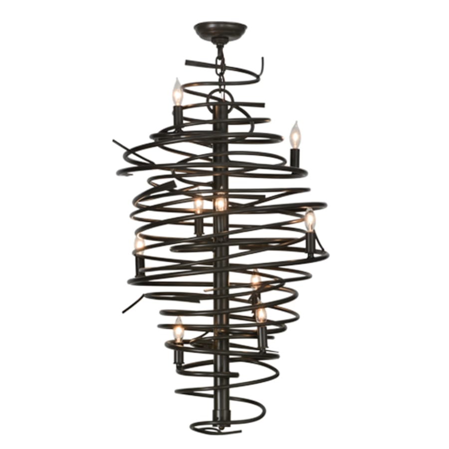Meyda Tiffany Cyclone 9 Light 21" Wide Taper Candle Style Chandelier