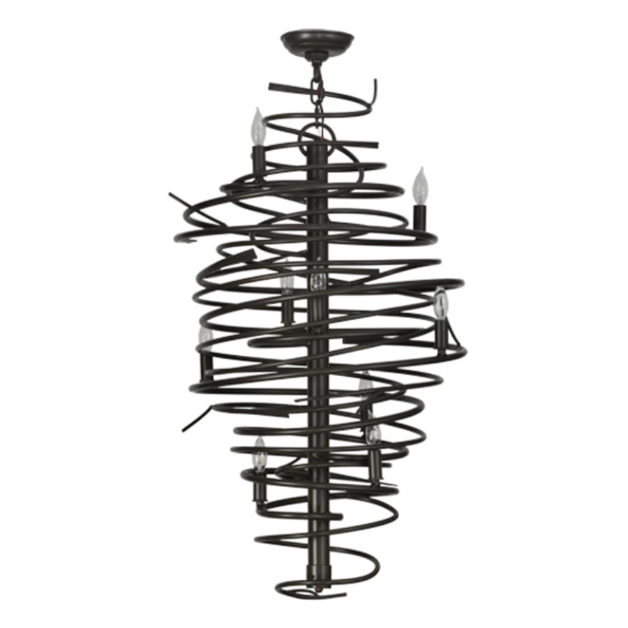 Meyda Tiffany Cyclone 9 Light 21" Wide Taper Candle Style Chandelier