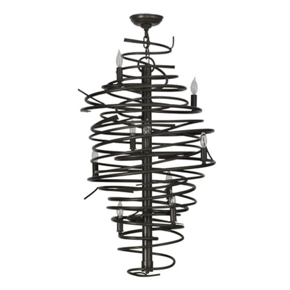 Meyda Tiffany Cyclone 9 Light 21" Wide Taper Candle Style Chandelier