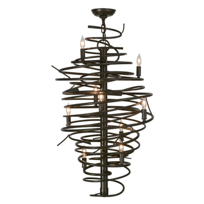 Meyda Tiffany Cyclone 9 Light 21" Wide Taper Candle Style Chandelier