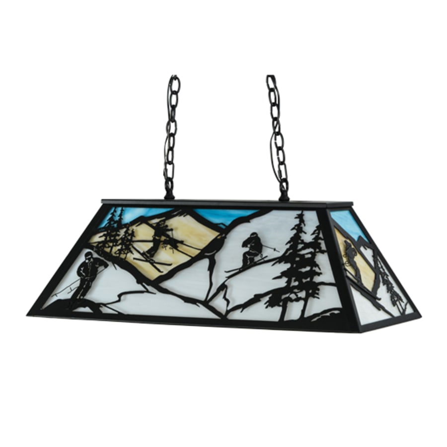 Meyda Tiffany Alpine 6 Light 33" Wide Linear Pendant