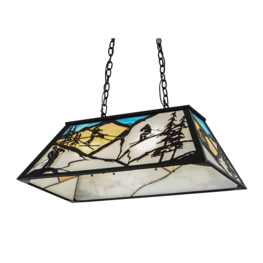 Meyda Tiffany Alpine 6 Light 33" Wide Linear Pendant