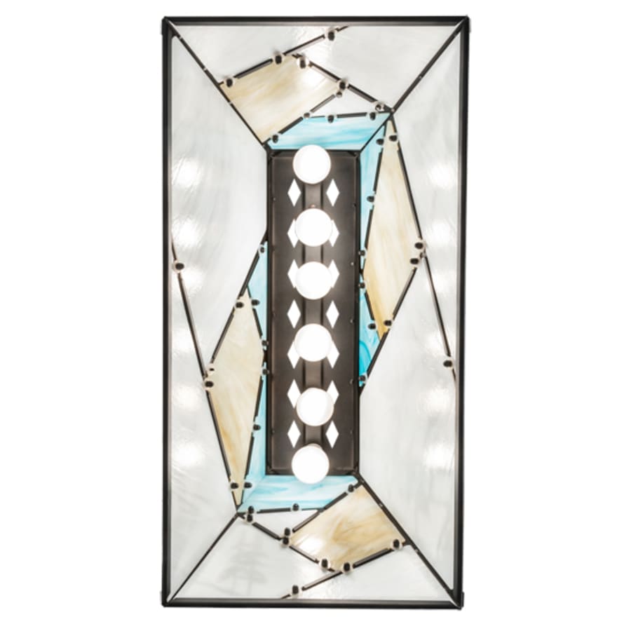 Meyda Tiffany Alpine 6 Light 33" Wide Linear Pendant
