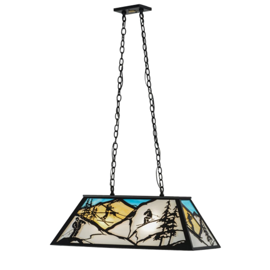 Meyda Tiffany Alpine 6 Light 33" Wide Linear Pendant