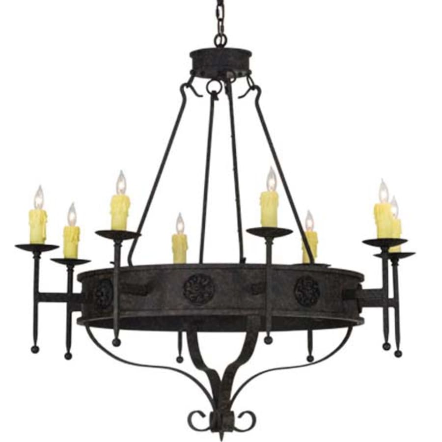 Meyda Tiffany Lorenzo 8 Light 42" Wide Taper Candle Style Chandelier