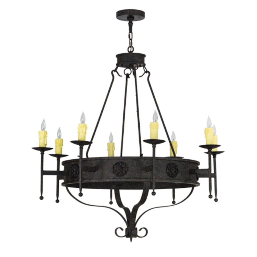 Meyda Tiffany Lorenzo 8 Light 42" Wide Taper Candle Style Chandelier