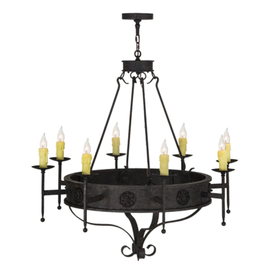 Meyda Tiffany Lorenzo 8 Light 42" Wide Taper Candle Style Chandelier