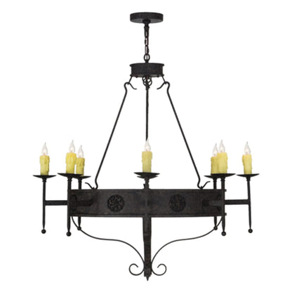Meyda Tiffany Lorenzo 8 Light 42" Wide Taper Candle Style Chandelier