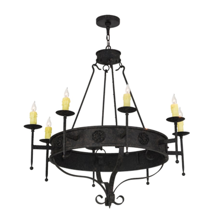 Meyda Tiffany Lorenzo 8 Light 42" Wide Taper Candle Style Chandelier