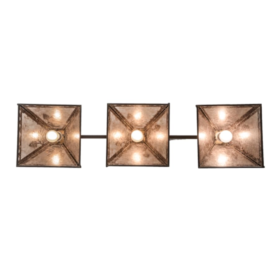 Meyda Tiffany Tall Pines 3 Light 45" Wide Linear Pendant