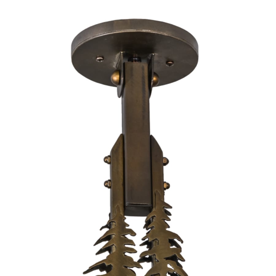 Meyda Tiffany Tall Pines 3 Light 45" Wide Linear Pendant