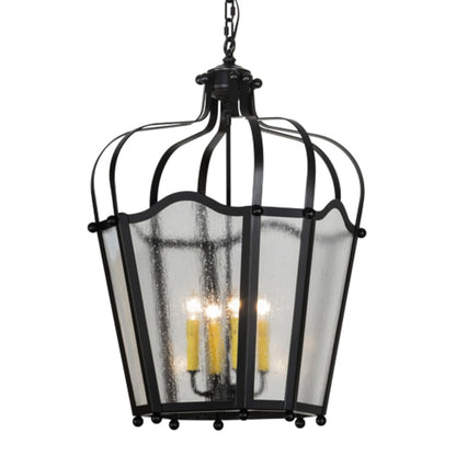 Meyda Tiffany Citadel 4 Light 23" Wide Taper Candle Pendant