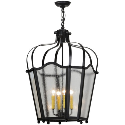 Meyda Tiffany Citadel 4 Light 23" Wide Taper Candle Pendant