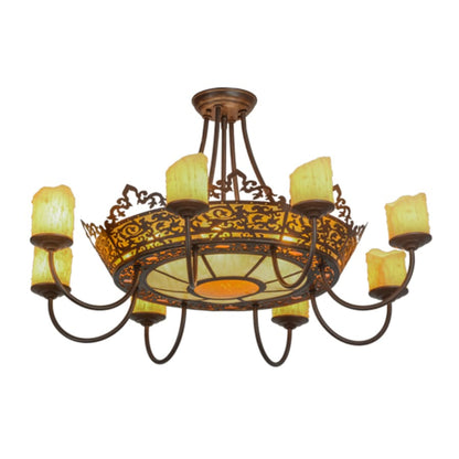 Meyda Tiffany Stanley 20 Light 32" Wide Semi-Flush Ceiling Fixture
