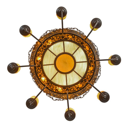 Meyda Tiffany Stanley 20 Light 32" Wide Semi-Flush Ceiling Fixture