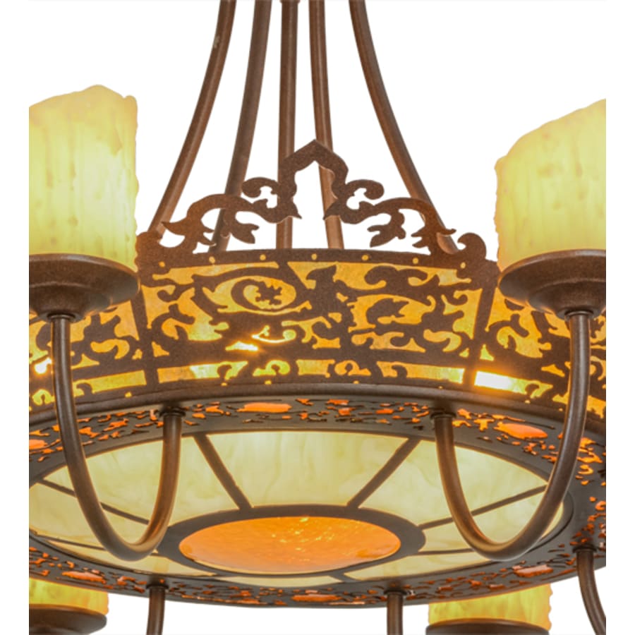 Meyda Tiffany Stanley 20 Light 32" Wide Semi-Flush Ceiling Fixture