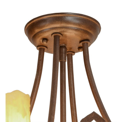 Meyda Tiffany Stanley 20 Light 32" Wide Semi-Flush Ceiling Fixture
