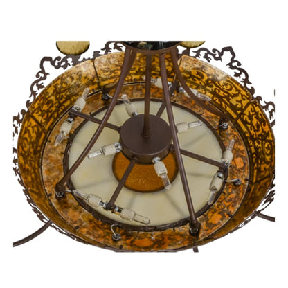 Meyda Tiffany Stanley 20 Light 32" Wide Semi-Flush Ceiling Fixture