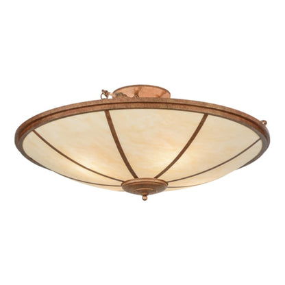 Meyda Tiffany Commerce 4 Light 45" Wide Semi-Flush Bowl Ceiling Fixture - Autumn Leaf Finish