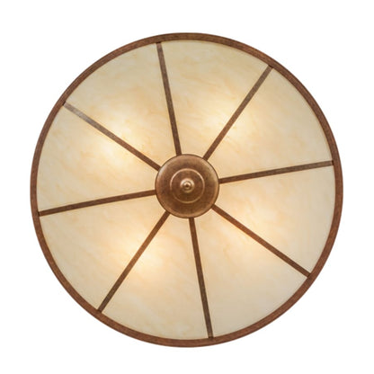 Meyda Tiffany Commerce 4 Light 45" Wide Semi-Flush Bowl Ceiling Fixture - Autumn Leaf Finish