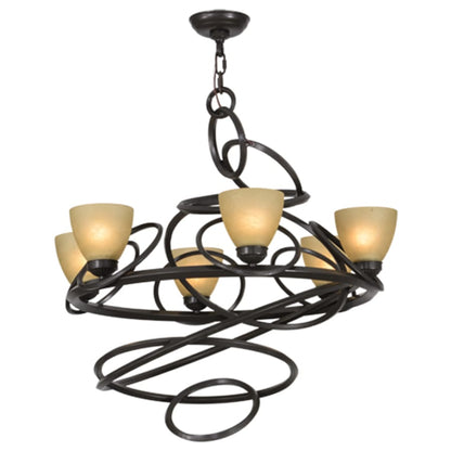 Meyda Tiffany Anneau 6 Light 29" Wide Ring Chandelier