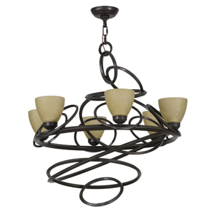 Meyda Tiffany Anneau 6 Light 29" Wide Ring Chandelier