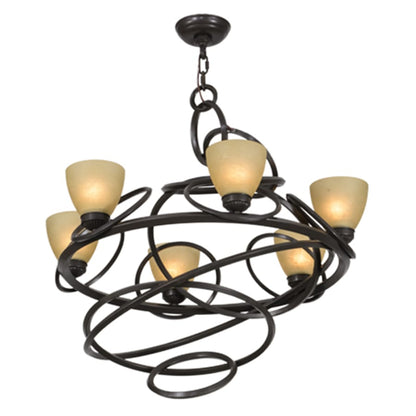 Meyda Tiffany Anneau 6 Light 29" Wide Ring Chandelier