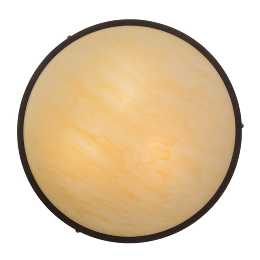 Meyda Tiffany Dionne 3 Light 30" Wide Semi-Flush Bowl Ceiling Fixture - Mahogany Bronze Finish