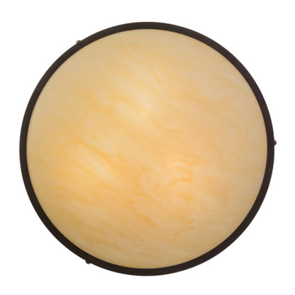Meyda Tiffany Dionne 3 Light 30" Wide Semi-Flush Bowl Ceiling Fixture - Mahogany Bronze Finish