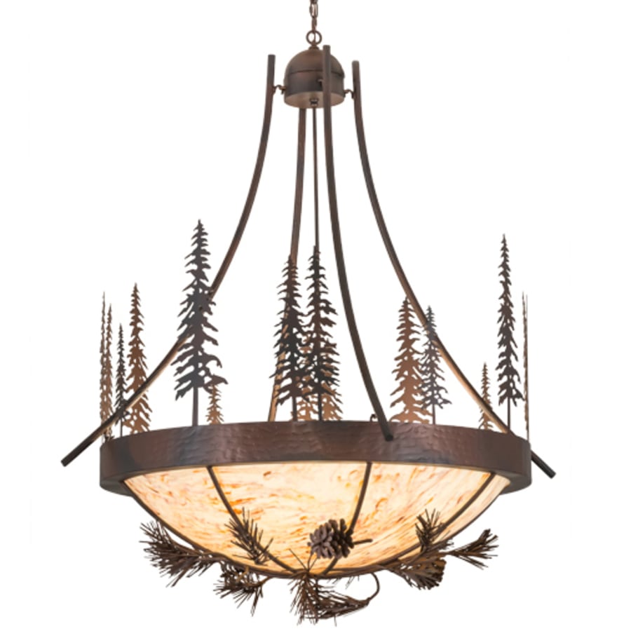 Meyda Tiffany Tall Pines 8 Light 50" Wide Pendant